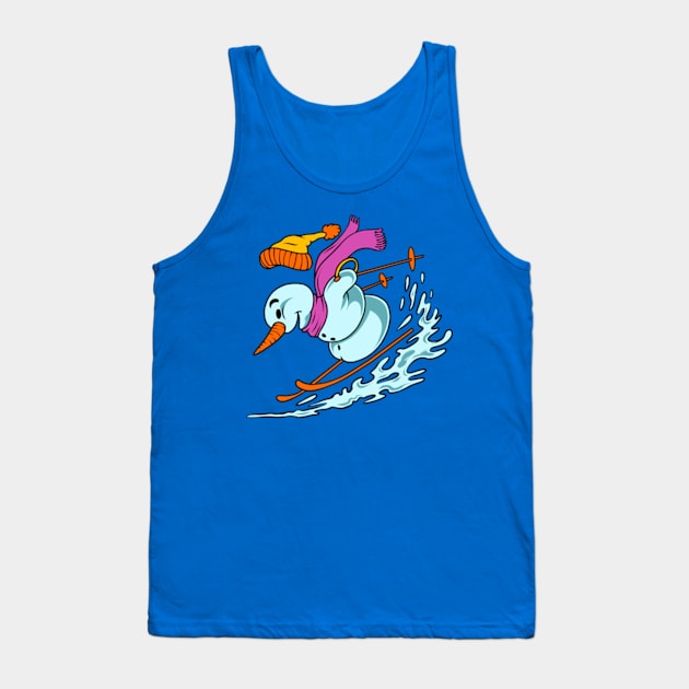 Snowball Skating Tank Top by scallywag studio